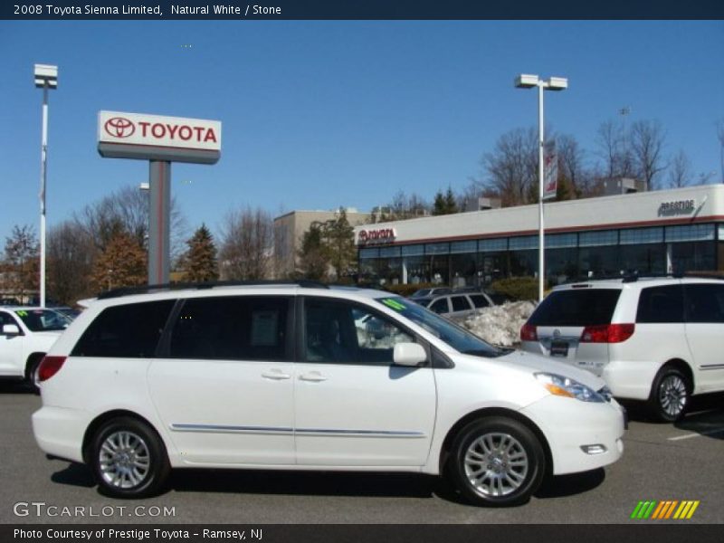 Natural White / Stone 2008 Toyota Sienna Limited