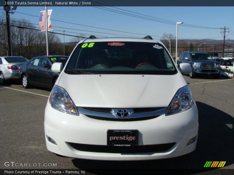 Natural White / Stone 2008 Toyota Sienna Limited