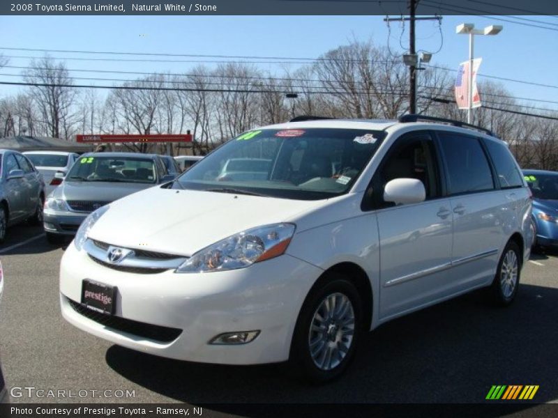 Natural White / Stone 2008 Toyota Sienna Limited