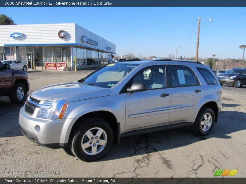 Silverstone Metallic / Light Gray 2008 Chevrolet Equinox LS