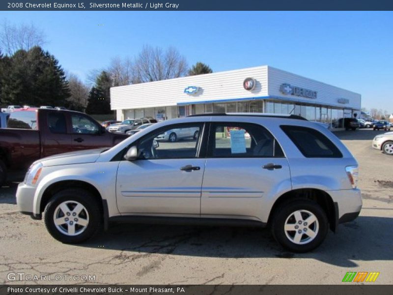 Silverstone Metallic / Light Gray 2008 Chevrolet Equinox LS