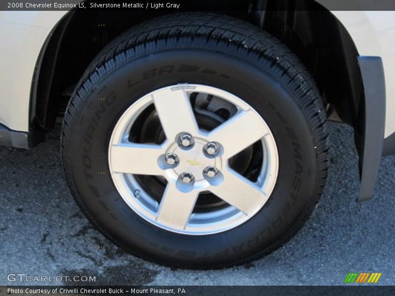 Silverstone Metallic / Light Gray 2008 Chevrolet Equinox LS