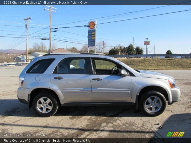 Silverstone Metallic / Light Gray 2008 Chevrolet Equinox LS