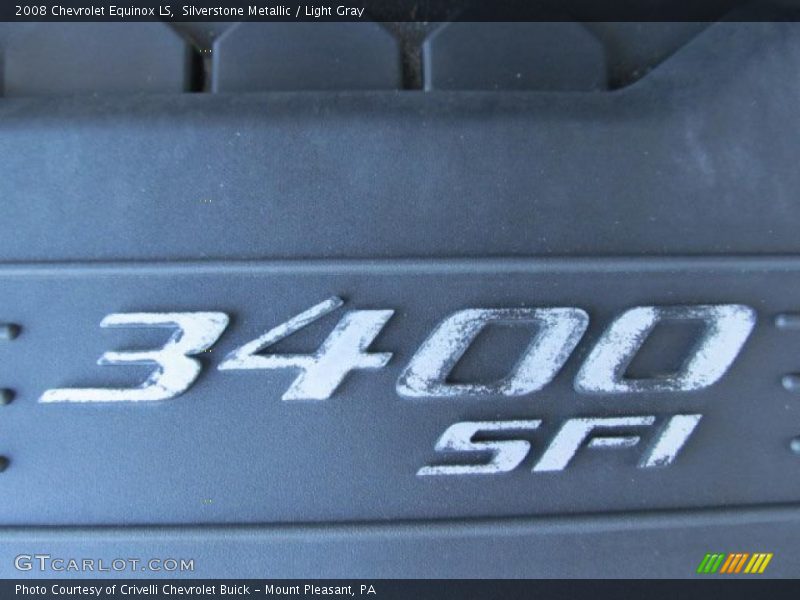Silverstone Metallic / Light Gray 2008 Chevrolet Equinox LS