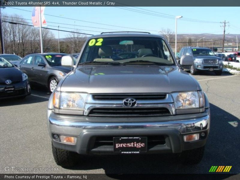 Thunder Cloud Metallic / Gray 2002 Toyota 4Runner SR5 4x4