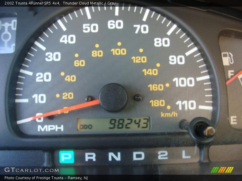 Thunder Cloud Metallic / Gray 2002 Toyota 4Runner SR5 4x4