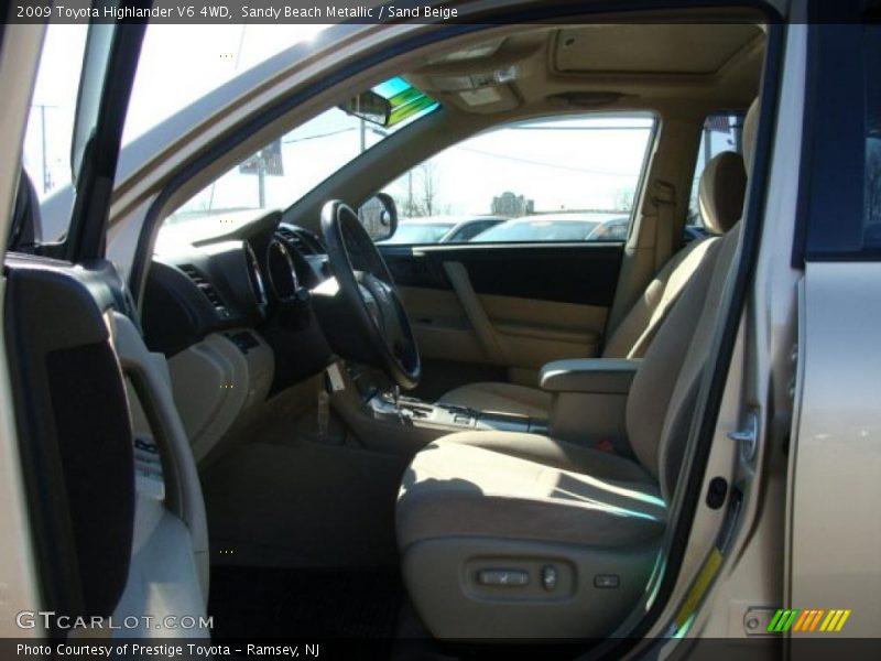 Sandy Beach Metallic / Sand Beige 2009 Toyota Highlander V6 4WD