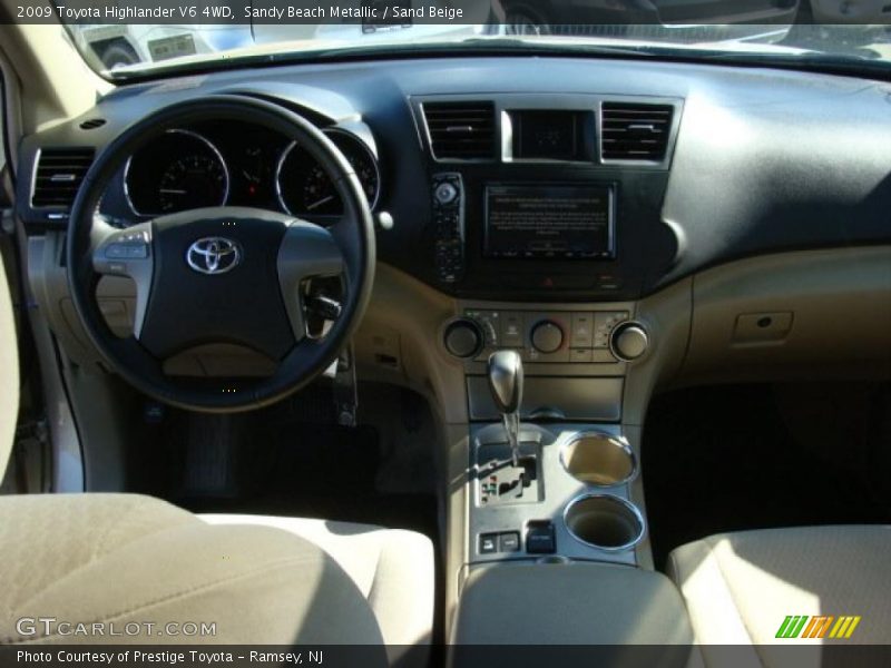 Sandy Beach Metallic / Sand Beige 2009 Toyota Highlander V6 4WD