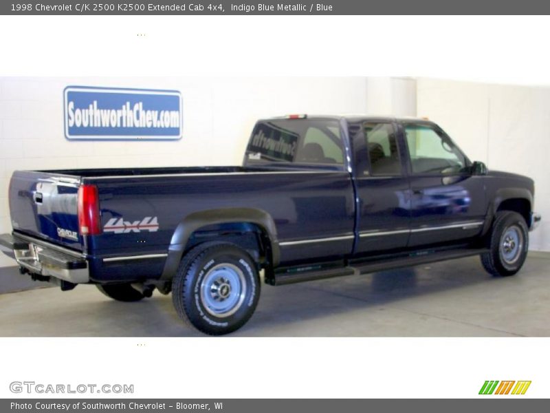 Indigo Blue Metallic / Blue 1998 Chevrolet C/K 2500 K2500 Extended Cab 4x4