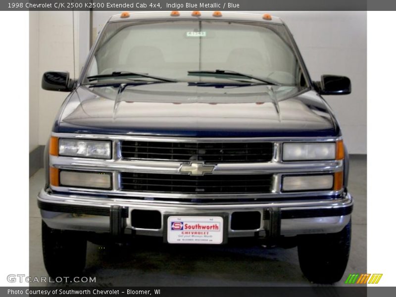 Indigo Blue Metallic / Blue 1998 Chevrolet C/K 2500 K2500 Extended Cab 4x4