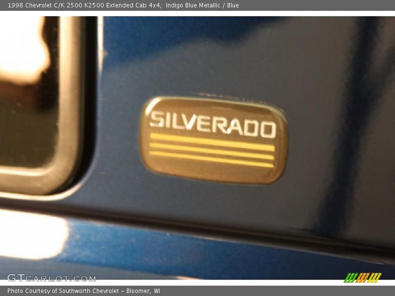 Indigo Blue Metallic / Blue 1998 Chevrolet C/K 2500 K2500 Extended Cab 4x4