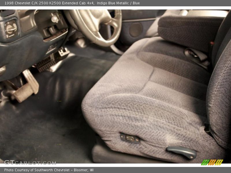 Indigo Blue Metallic / Blue 1998 Chevrolet C/K 2500 K2500 Extended Cab 4x4