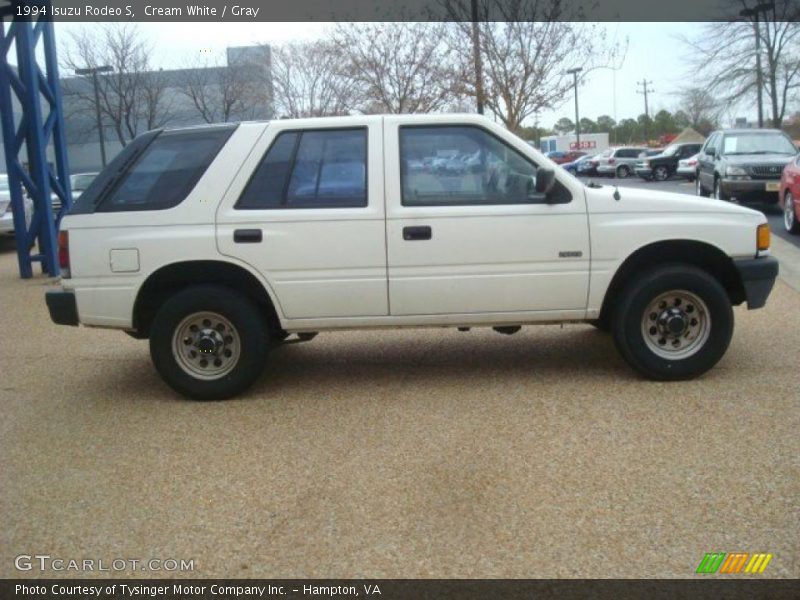 Cream White / Gray 1994 Isuzu Rodeo S