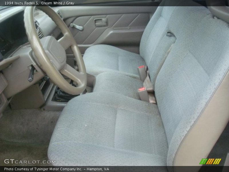 Cream White / Gray 1994 Isuzu Rodeo S
