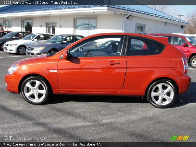  2008 Accent SE Coupe Tango Red