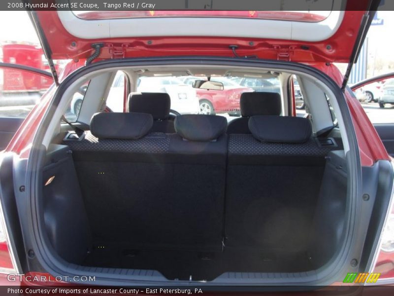 Tango Red / Gray 2008 Hyundai Accent SE Coupe