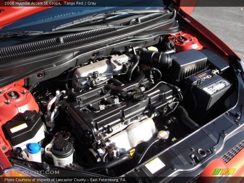  2008 Accent SE Coupe Engine - 1.6 Liter DOHC 16V VVT 4 Cylinder