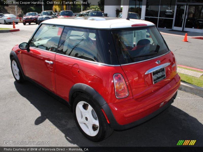 Chili Red / Tartan Red/Red 2003 Mini Cooper Hardtop