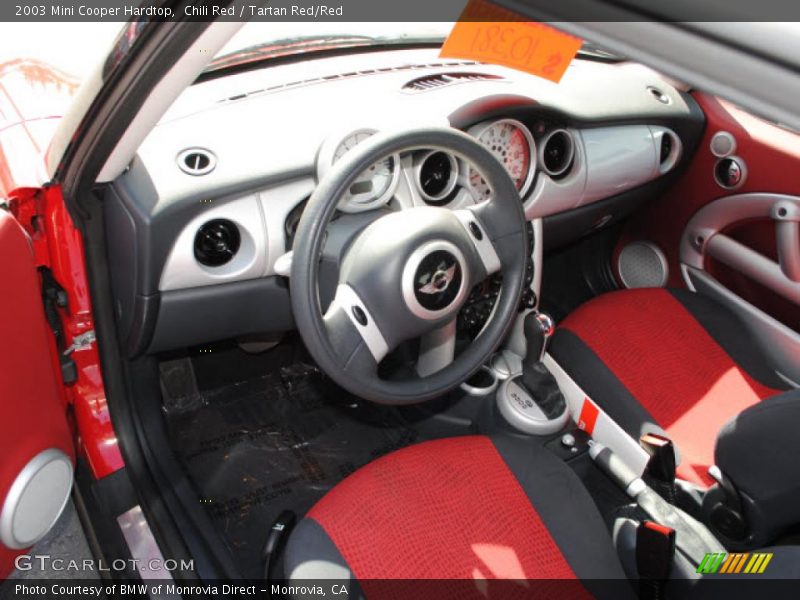 Chili Red / Tartan Red/Red 2003 Mini Cooper Hardtop