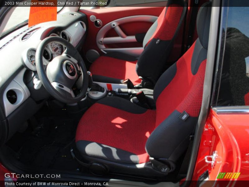 Chili Red / Tartan Red/Red 2003 Mini Cooper Hardtop