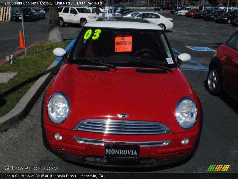 Chili Red / Tartan Red/Red 2003 Mini Cooper Hardtop