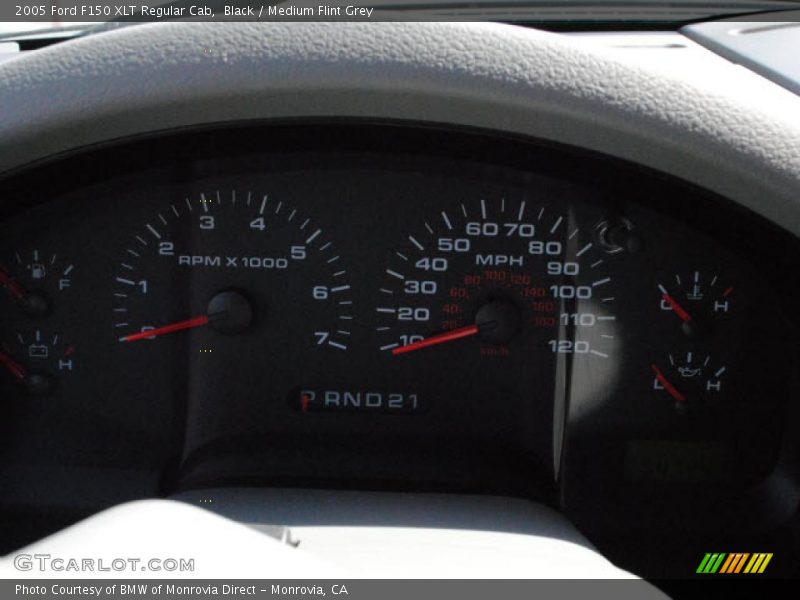 Black / Medium Flint Grey 2005 Ford F150 XLT Regular Cab