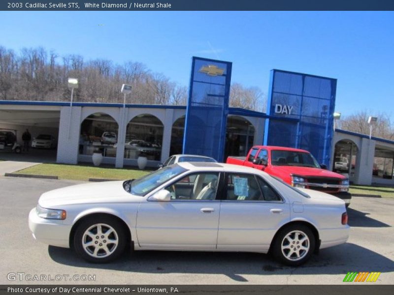 White Diamond / Neutral Shale 2003 Cadillac Seville STS