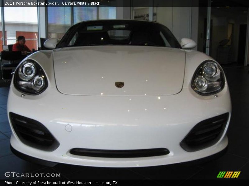 Carrara White / Black 2011 Porsche Boxster Spyder
