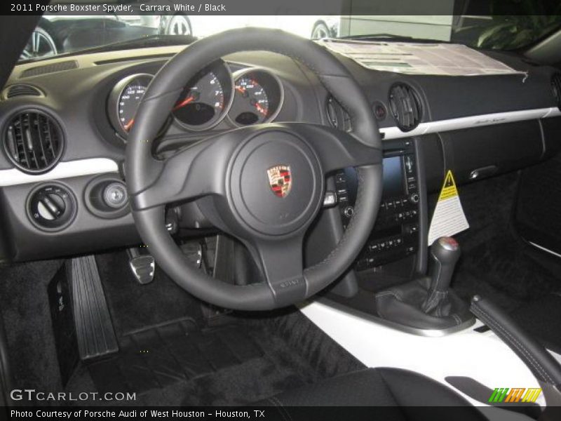 Dashboard of 2011 Boxster Spyder