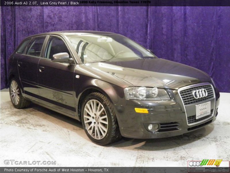 Lava Grey Pearl / Black 2006 Audi A3 2.0T