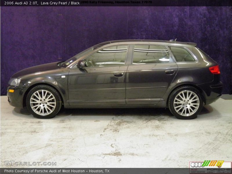 Lava Grey Pearl / Black 2006 Audi A3 2.0T