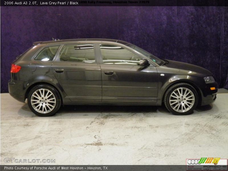 Lava Grey Pearl / Black 2006 Audi A3 2.0T