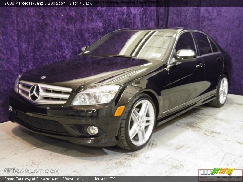 Black / Black 2008 Mercedes-Benz C 300 Sport