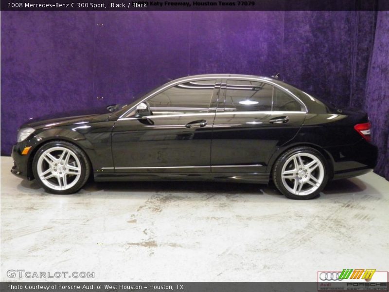 Black / Black 2008 Mercedes-Benz C 300 Sport