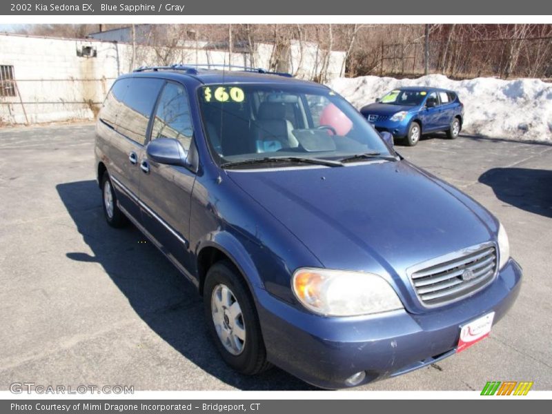 Blue Sapphire / Gray 2002 Kia Sedona EX