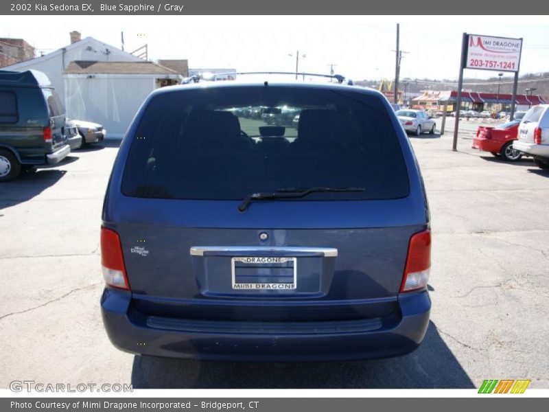 Blue Sapphire / Gray 2002 Kia Sedona EX