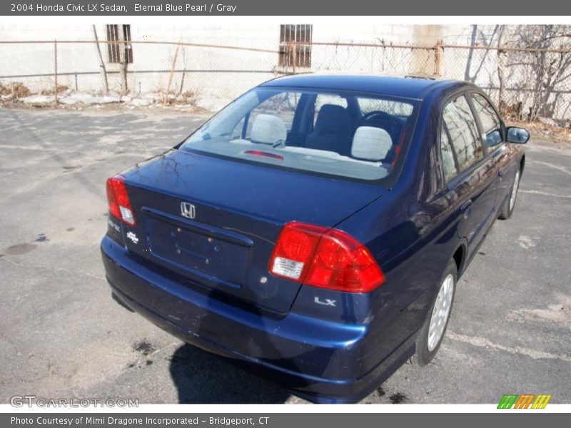 Eternal Blue Pearl / Gray 2004 Honda Civic LX Sedan