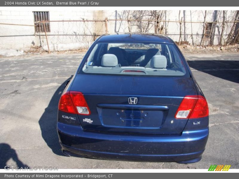 Eternal Blue Pearl / Gray 2004 Honda Civic LX Sedan