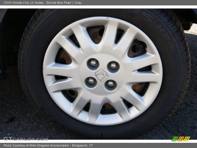 Eternal Blue Pearl / Gray 2004 Honda Civic LX Sedan