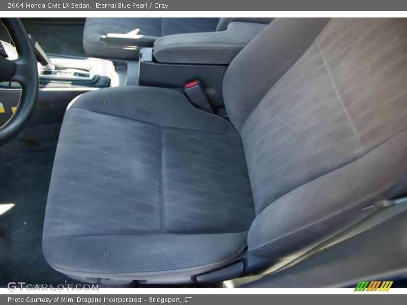 Eternal Blue Pearl / Gray 2004 Honda Civic LX Sedan