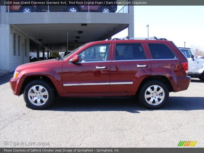 2008 Grand Cherokee Overland 4x4 Red Rock Crystal Pearl