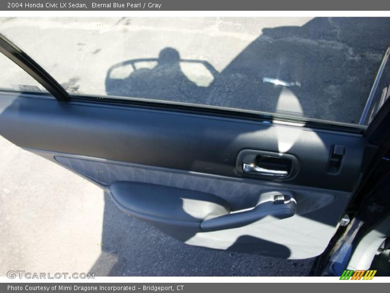 Eternal Blue Pearl / Gray 2004 Honda Civic LX Sedan