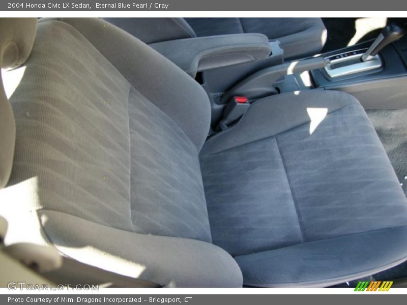 Eternal Blue Pearl / Gray 2004 Honda Civic LX Sedan