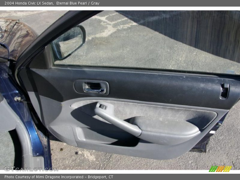 Eternal Blue Pearl / Gray 2004 Honda Civic LX Sedan