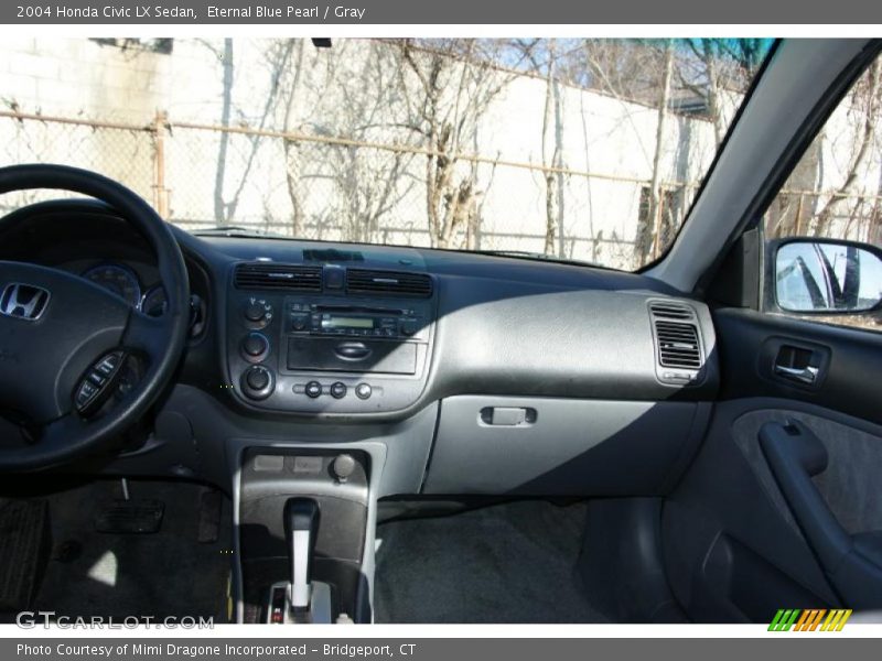 Eternal Blue Pearl / Gray 2004 Honda Civic LX Sedan