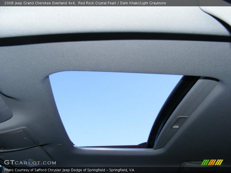 Red Rock Crystal Pearl / Dark Khaki/Light Graystone 2008 Jeep Grand Cherokee Overland 4x4