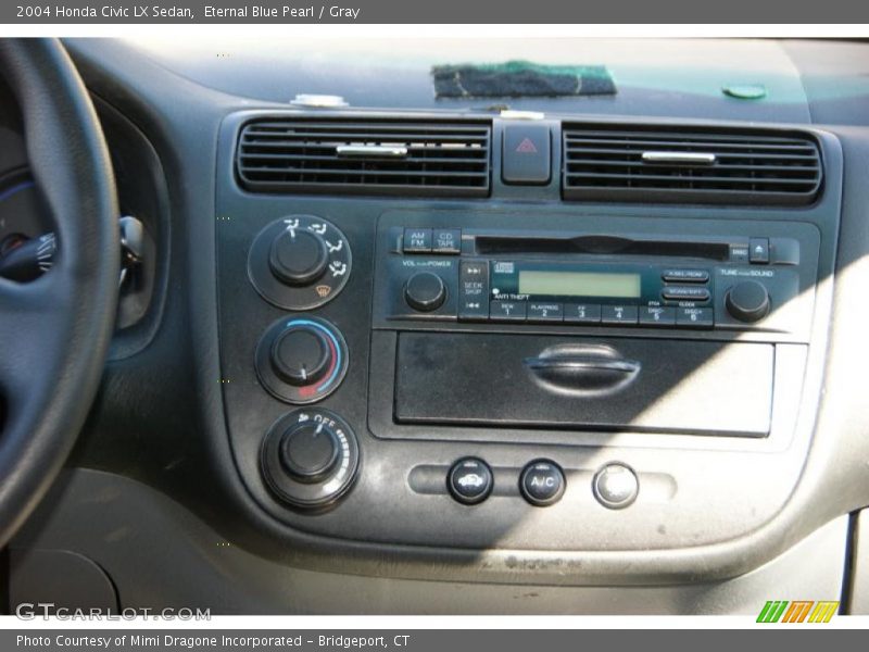Eternal Blue Pearl / Gray 2004 Honda Civic LX Sedan
