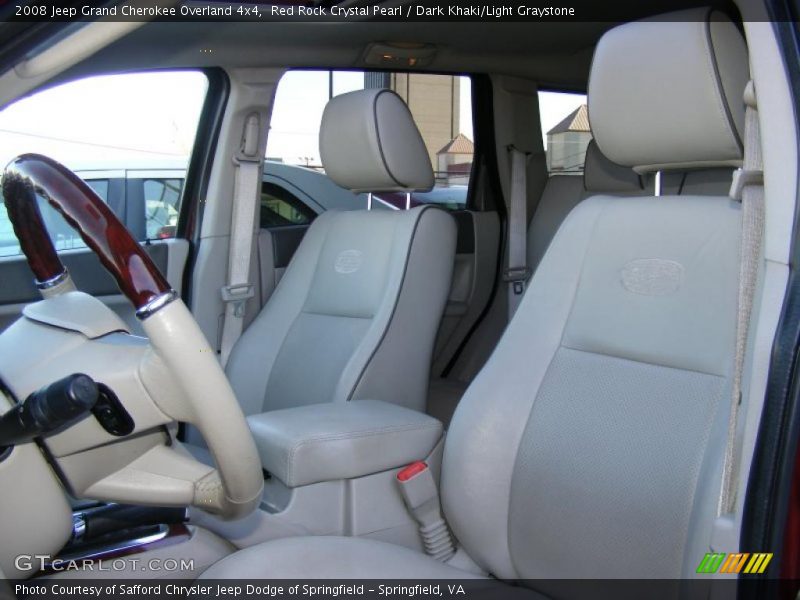  2008 Grand Cherokee Overland 4x4 Dark Khaki/Light Graystone Interior
