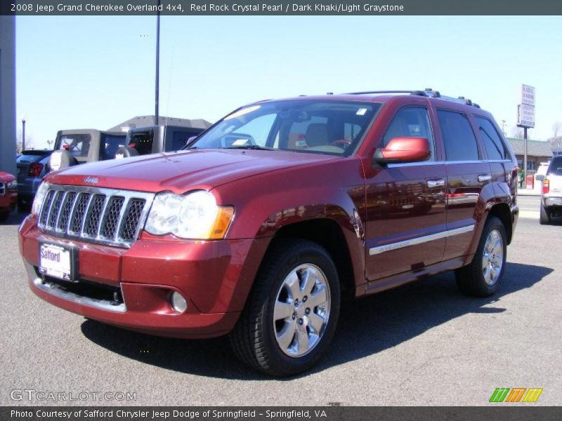 Red Rock Crystal Pearl / Dark Khaki/Light Graystone 2008 Jeep Grand Cherokee Overland 4x4