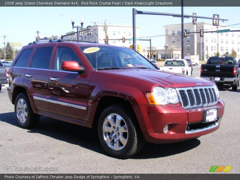 Red Rock Crystal Pearl / Dark Khaki/Light Graystone 2008 Jeep Grand Cherokee Overland 4x4